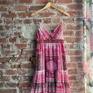 A.B.S. Allen Schwartz Vintage y2k Pink Handkerchief Print | 8